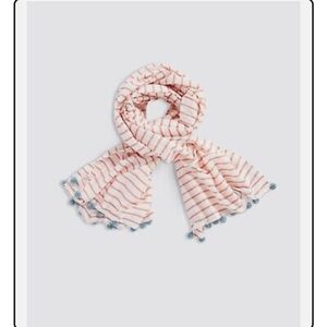 Vineyard Vines Pink and White Striped Scarf